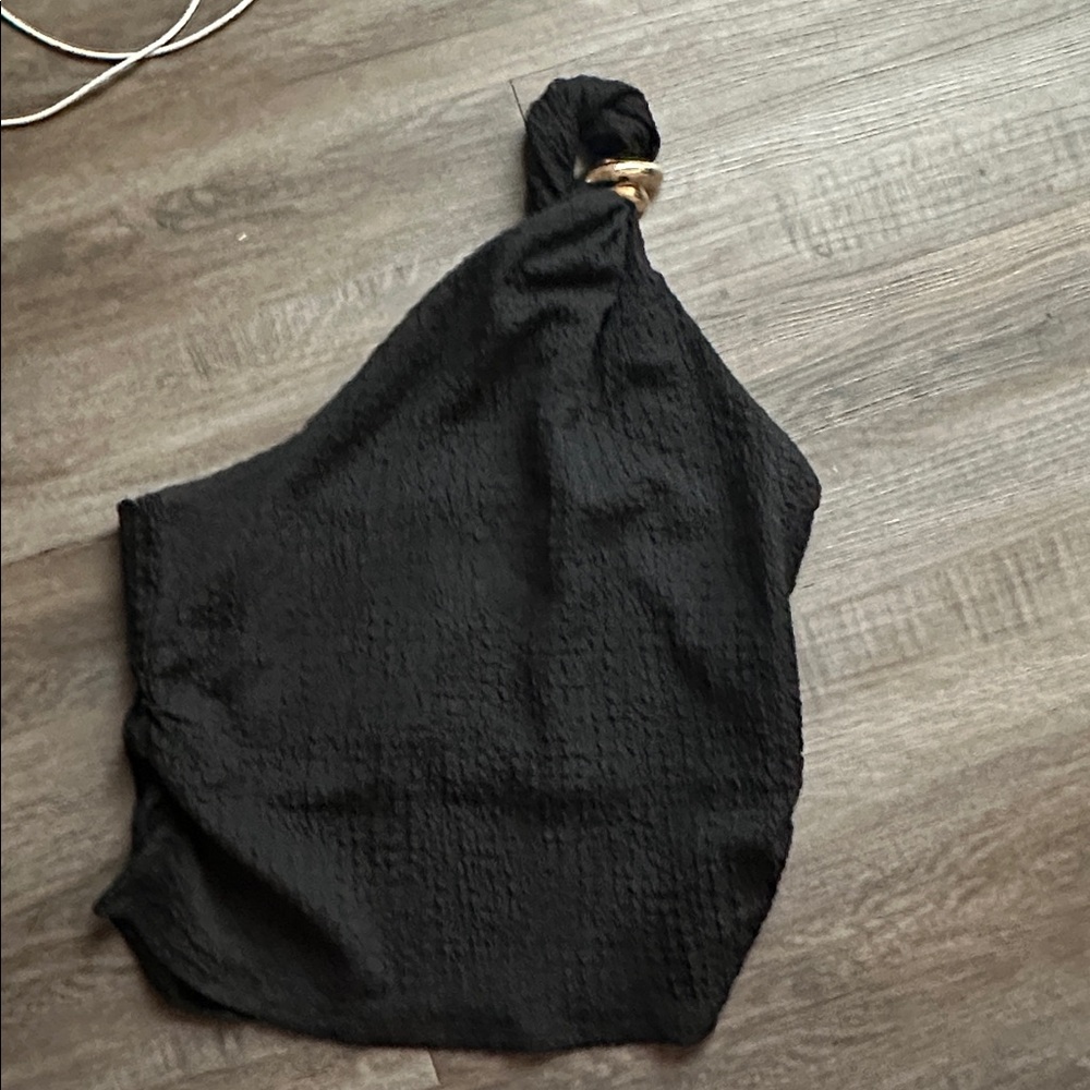 H&M Black Textured Fabric